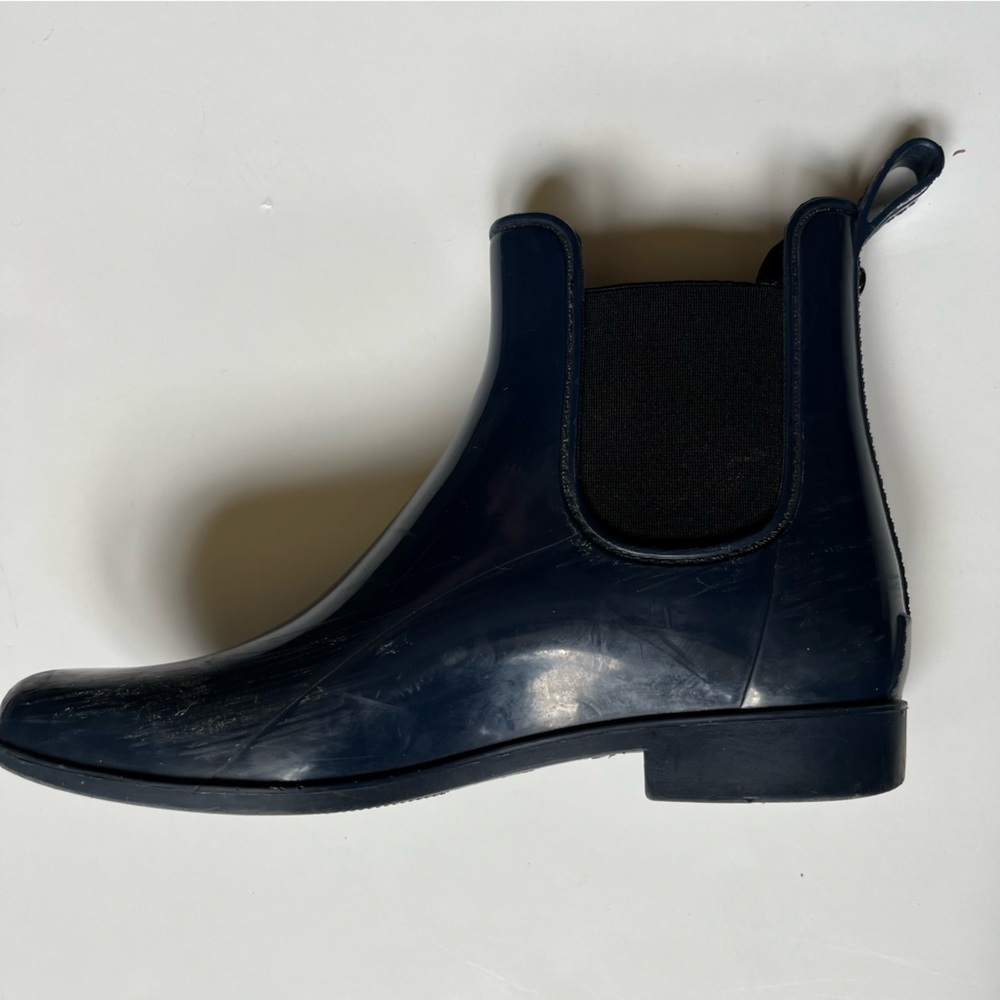 SAM EDELMAN Tinsley Rubber Rain Boot Navy Blue Size 9 - Picture 10 of 11